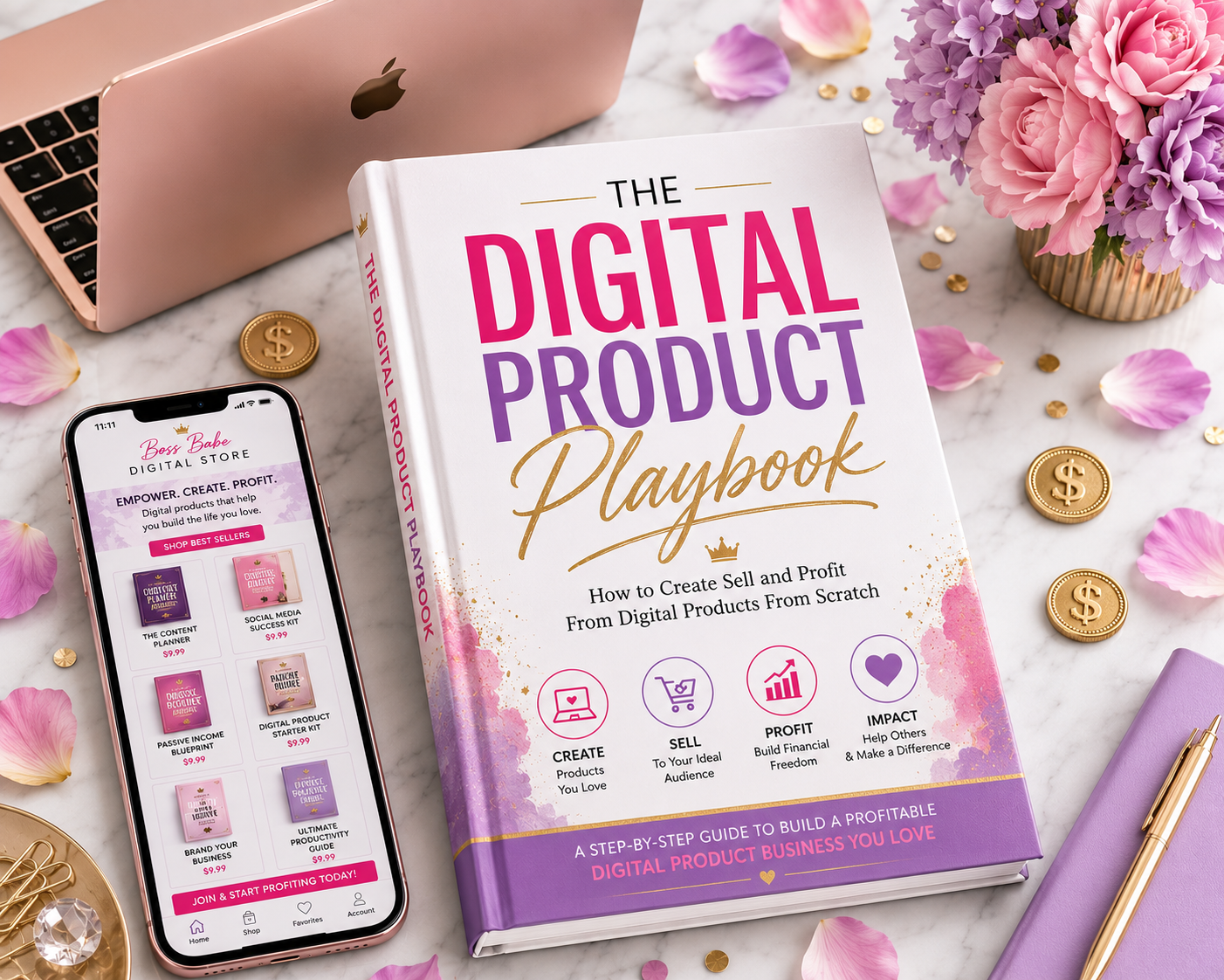 The Digital Product Playbook — How to Create, Sell and Profit From Digital Products From Scratch and Keep 100% of the Profit